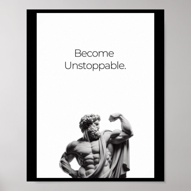 Become Unstoppable Sticker  Poster (Front)