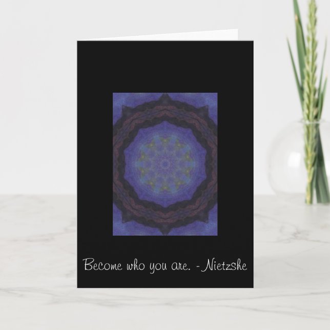 Become who you are. - Nietzshe Card (Front)