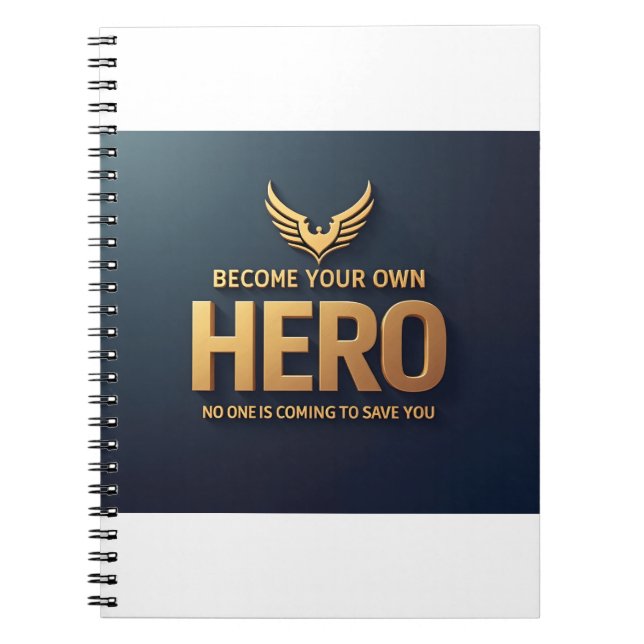 Become Your Own Hero Notebook (Front)