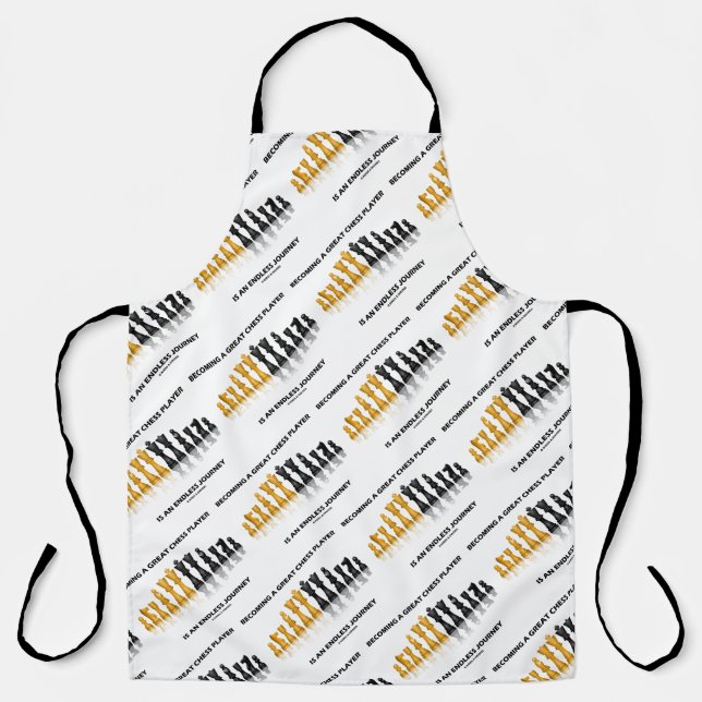 Becoming A Great Chess Player An Endless Journey Apron (Front)