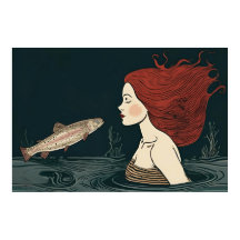 Becoming a Mermaid. Kissed by the Fish King