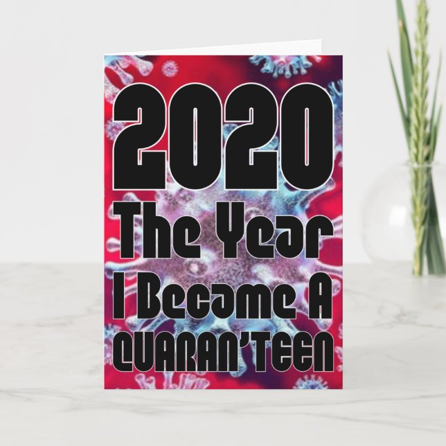 Becoming A Teenager In Quarantine Card (Front)