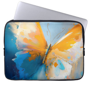 Becoming Light – Abstract Butterfly In Motion Laptop Sleeve