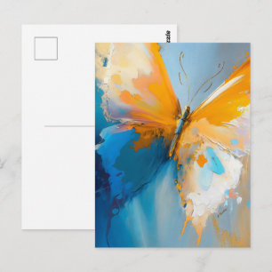 Becoming Light – Abstract Butterfly In Motion Postcard