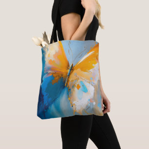 Becoming Light – Abstract Butterfly In Motion Tote Bag