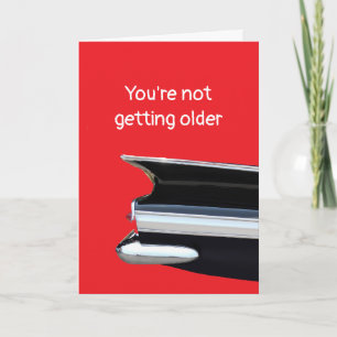 Becoming Older or a Classic? personalised Birthday Card