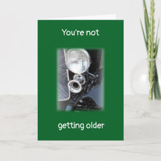 Becoming Older or a Classic? personalized Birthday Card