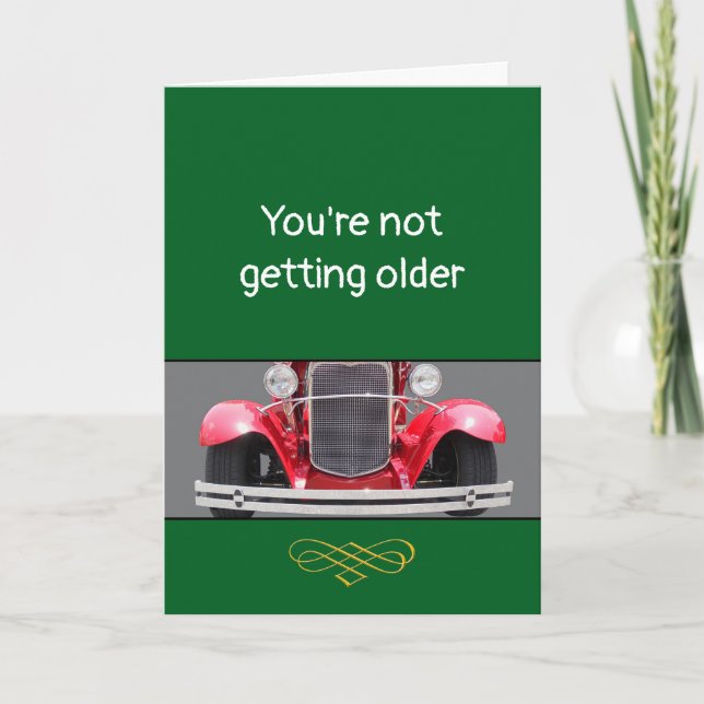 Becoming Older or a Classic? personalized Birthday Card (Front)