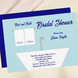 Bed and Bath Theme Bridal Shower Invitation