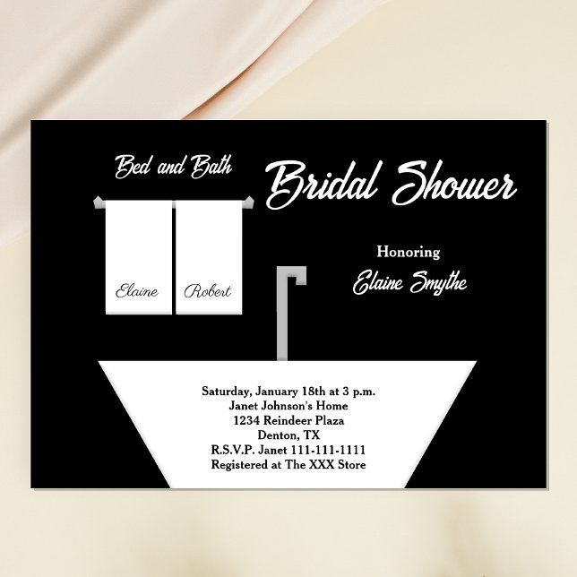 Bed and Bath Themed Bridal Shower Invitation (Creator Uploaded)