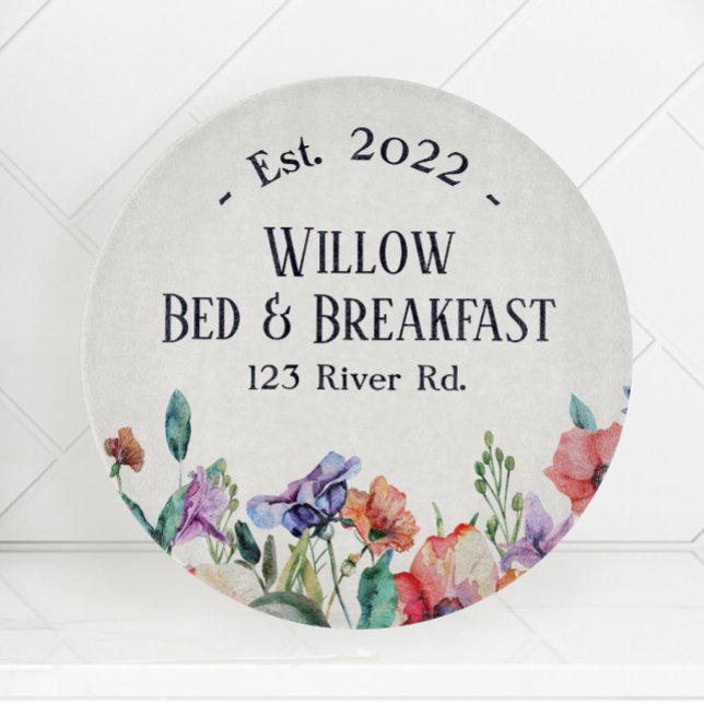 Bed and Breakfast Custom Floral Cutting Board (Creator Uploaded)