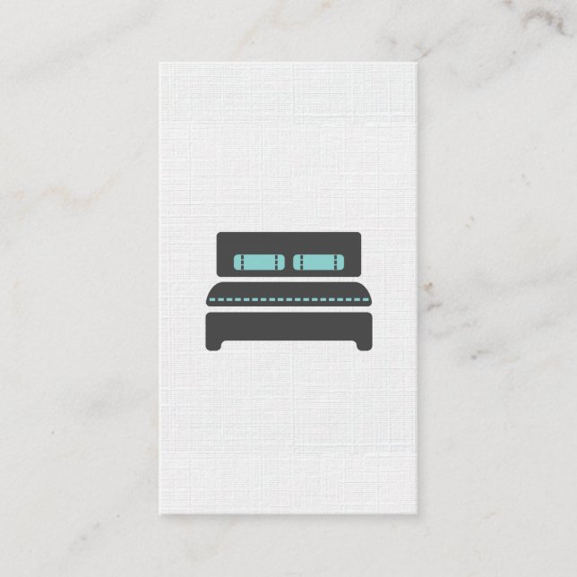 Bed and Breakfast / Linen Pattern Business Card (Front)