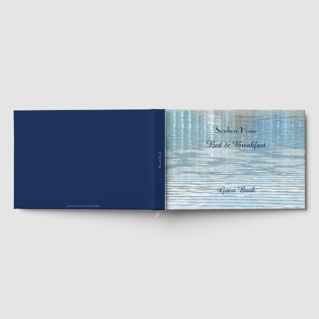 Bed & Breakfast B&B Guest Book Abstract Reflection (Full)