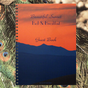 Bed & Breakfast Guest Book Red Sky at Sunset B&B