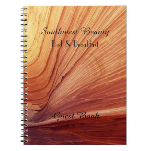 Bed & Breakfast Guest Book, Southwest Beauty B&B Notebook