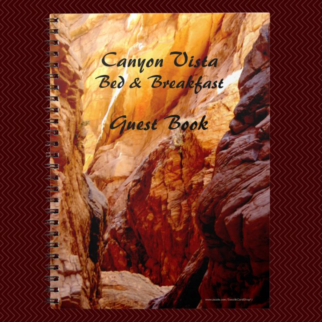 Bed & Breakfast Guest Book, Southwest Canyon B&B Notebook (Creator Uploaded)