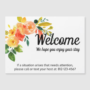 Bed & Breakfast Host Contact Information Magnet