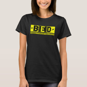 BED Laurence G Hanscom Field Airport Taxiway Sign  T-Shirt