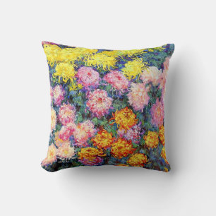 Bed of Chrysanthemums by Monet Cushion