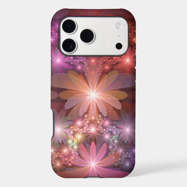 Bed Of Flowers Colourful Shiny Abstract Fractal Ar (Back)