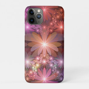 Bed Of Flowers Colourful Shiny Abstract Fractal Ar iPhone 11 Pro Case