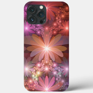 Bed Of Flowers Colourful Shiny Abstract Fractal Ar iPhone 13 Pro Max Case