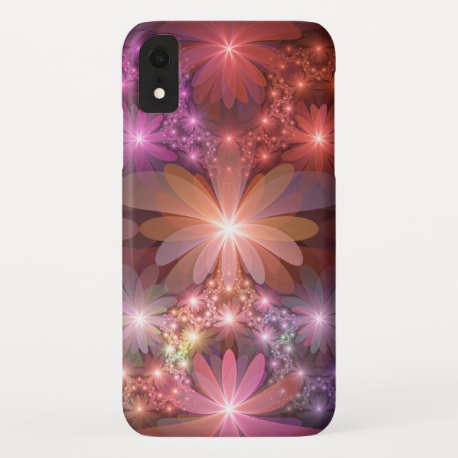 Bed Of Flowers Colourful Shiny Abstract Fractal Ar Case-Mate iPhone Case (Back)