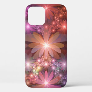 Bed Of Flowers Colourful Shiny Abstract Fractal Ar iPhone 12 Pro Case