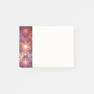 Bed Of Flowers Colourful Shiny Abstract Fractal Ar Post-it Notes