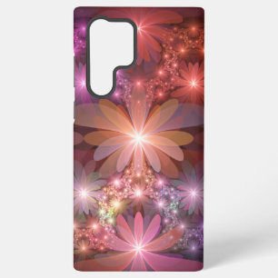 Bed Of Flowers Colourful Shiny Abstract Fractal Ar Samsung Galaxy Case