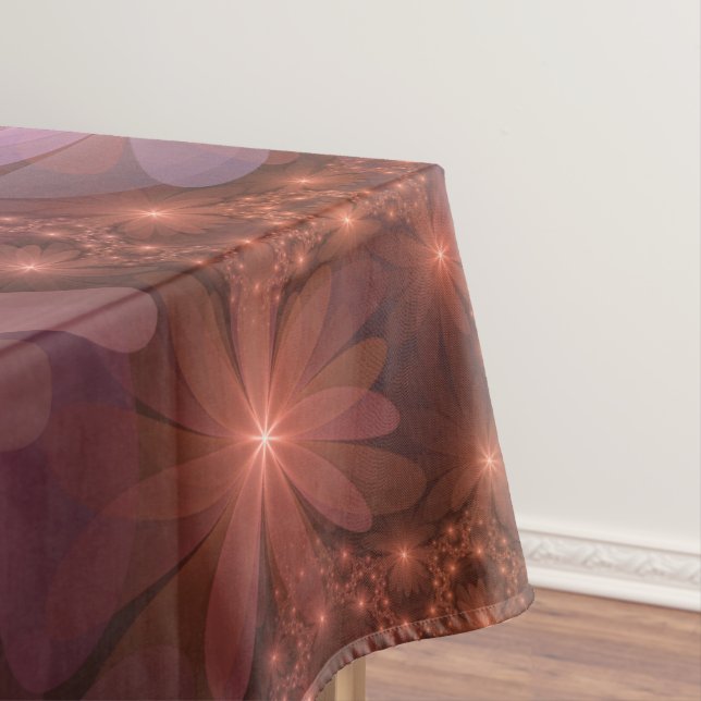 Bed Of Flowers Colourful Shiny Abstract Fractal Ar Tablecloth (In Situ)