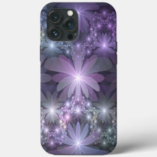 Bed of Flowers Trendy Shiny Abstract Fractal Art iPhone 13 Pro Max Case