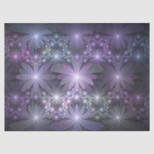 Bed of Flowers Trendy Shiny Abstract Fractal Art Tissue Paper
