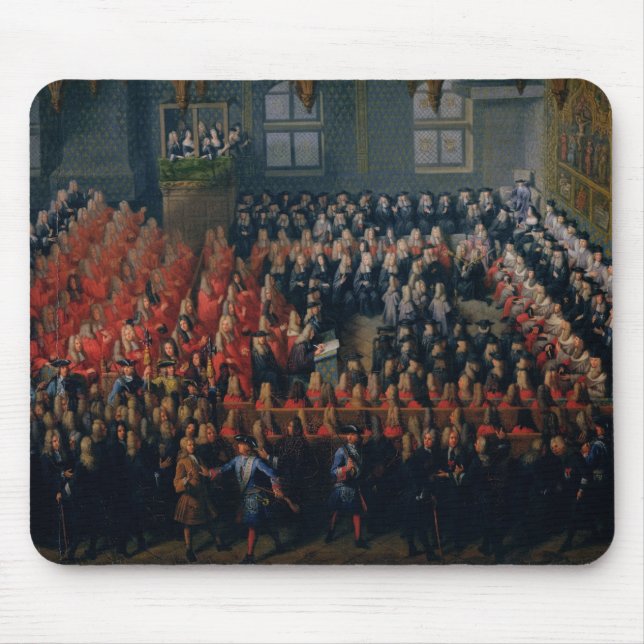 Bed of Justice Held at the Parlement de Paris Mouse Pad (Front)