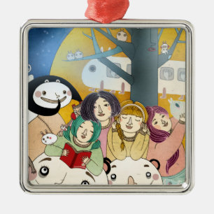 Bed time Story 2013 Metal Ornament