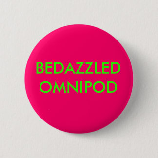 BEDAZZLED OMNIPOD 6 CM ROUND BADGE