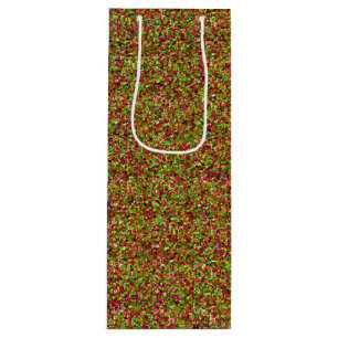Bedazzled Sparkles-Pink-Green-WINE GIFT BAG