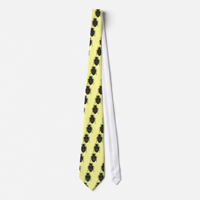 Bedbug Insect Pattern Tie (Front)