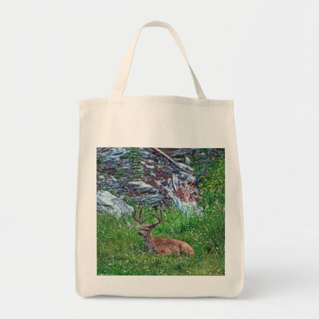 Bedded Buck Tote Bag (Front)