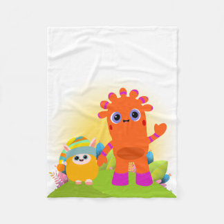 BeddyByes fleece blanket featuring MeMo and BaBa