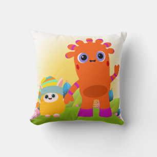 BeddyByes Throw Cushion featuring MeMo and BaBa 🛋