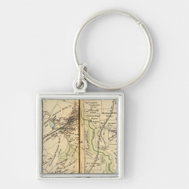 Bedford, New York 4 Key Ring (Front)