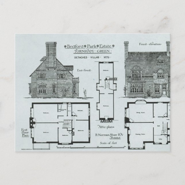 Bedford Park Estate Postcard (Front)
