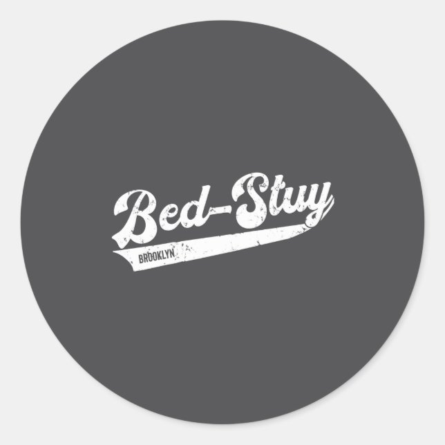 Bedford Stuyvesant Bed Stuy Brooklyn New York City Classic Round Sticker (Front)