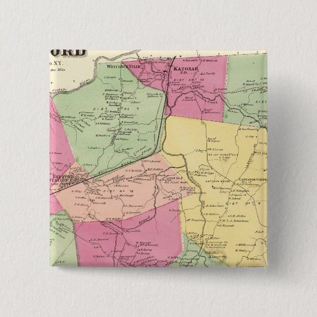 Bedford,Town 15 Cm Square Badge (Front)