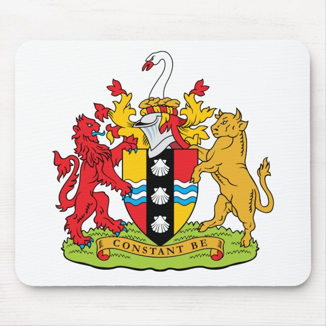 Bedfordshire Coat Of Arms Mouse Pad (Front)