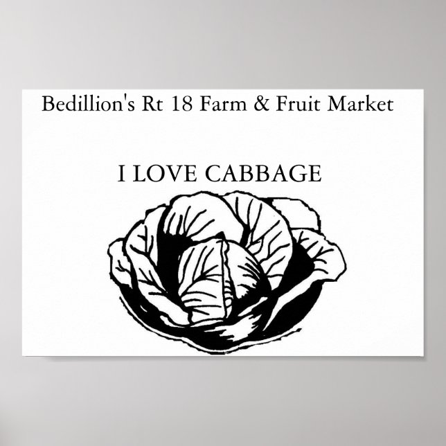 Bedillion's Farm Market Poster (Front)
