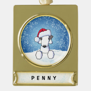 Bedlington Christmas Ornament