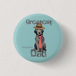 Bedlington Dad 3 Cm Round Badge