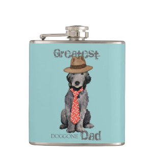 Bedlington Dad Hip Flask